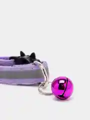 Фиолетовый ошейник для кошек и собак светоотражающий регулируемый