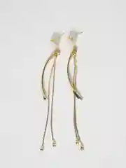 Серьги длинные "Волна"