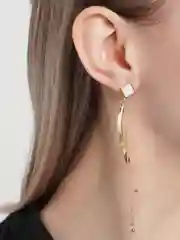 Серьги длинные "Волна"