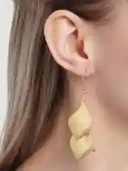 Серьги длинные "Листики"