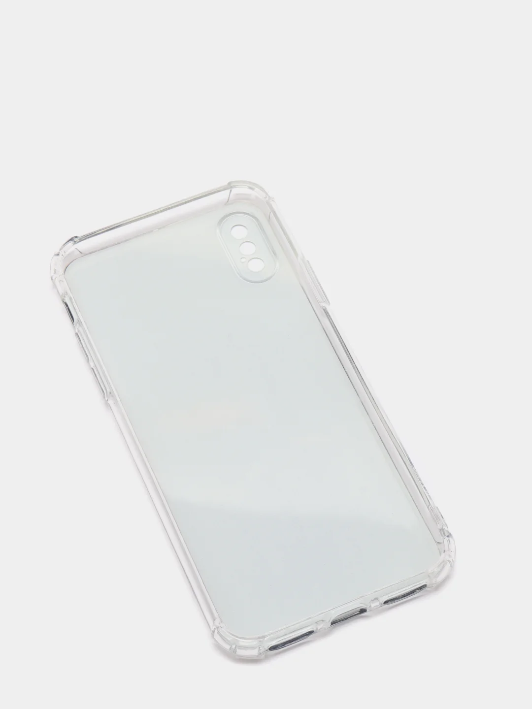 Серый металлик чехол Apple iPhone X / Xs чехол силиконовый с рисунком