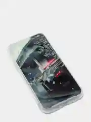 Серый металлик чехол Apple iPhone X / Xs чехол силиконовый с рисунком