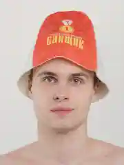 Красный шапка банная с цветным клином, для бани и сауны