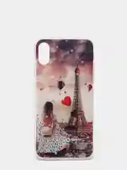 Бежевый меланж чехол Apple iPhone X / Xs чехол силиконовый с рисунком