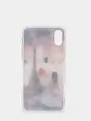 Бежевый меланж чехол Apple iPhone X / Xs чехол силиконовый с рисунком