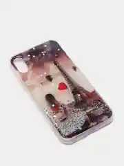 Бежевый меланж чехол Apple iPhone X / Xs чехол силиконовый с рисунком