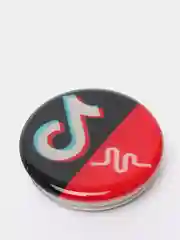 Оранжевый попсокет TikTok для смартфона (Tik tok, тик ток, тикток)