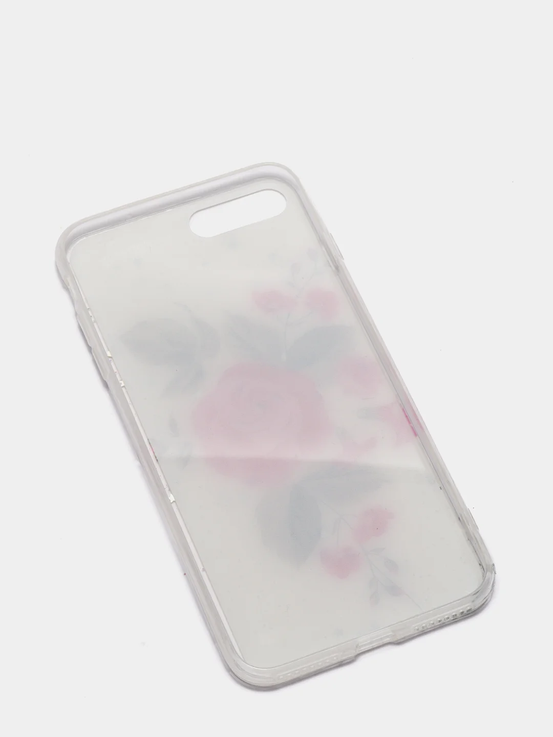 Тёмно-розовый чехол Apple iPhone 6 / 6s, 7 / 8 / SE 2020 пластиковый с рисунком, со стразами Стрекоза