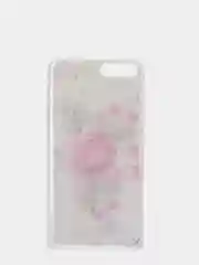 Тёмно-розовый чехол Apple iPhone 6 / 6s, 7 / 8 / SE 2020 пластиковый с рисунком, со стразами Стрекоза