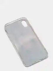 Бежевый чехол Apple iPhone X / Xs чехол силиконовый с рисунком