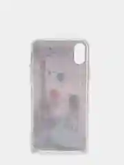 Бежевый чехол Apple iPhone X / Xs чехол силиконовый с рисунком