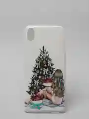 Бирюзовый чехол Xiaomi Redmi 7A, Сяоми Редми 7А с рисунком "Новый Год"