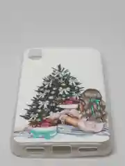 Бирюзовый чехол Xiaomi Redmi 7A, Сяоми Редми 7А с рисунком "Новый Год"