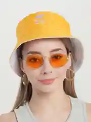 Желтый панама двухсторонняя, унисекс
