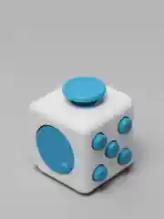 Синий кубик-антистресс Fidget Cube (фиджет куб) игрушка развивающая, тактильная, сенсорная