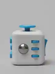 Синий кубик-антистресс Fidget Cube (фиджет куб) игрушка развивающая, тактильная, сенсорная
