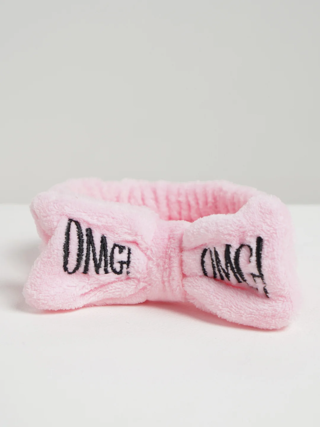 Розовый повязка косметическая для волос "OMG"