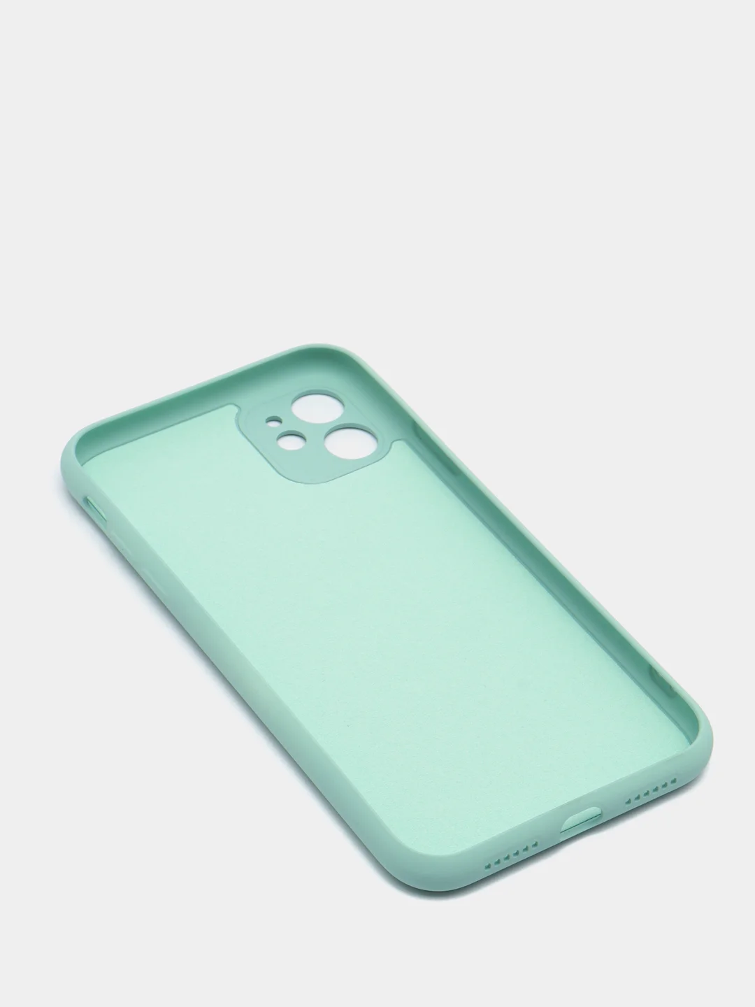 Тёмно-бирюзовый чехол на iPhone 11, 13, 12, XR, Pro, Max, Mini, бархатный