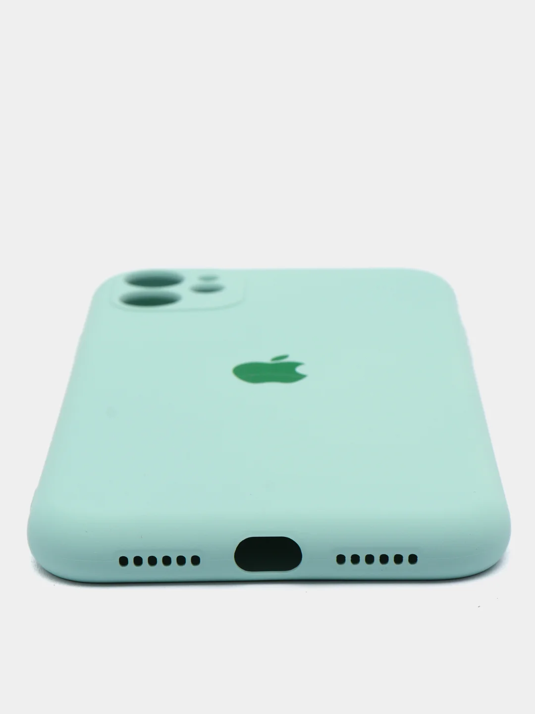 Тёмно-бирюзовый чехол на iPhone 11, 13, 12, XR, Pro, Max, Mini, бархатный