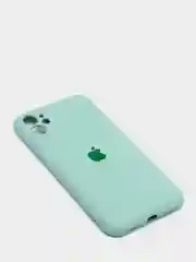 Тёмно-бирюзовый чехол на iPhone 11, 13, 12, XR, Pro, Max, Mini, бархатный