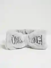 Серый повязка косметическая для волос "OMG"