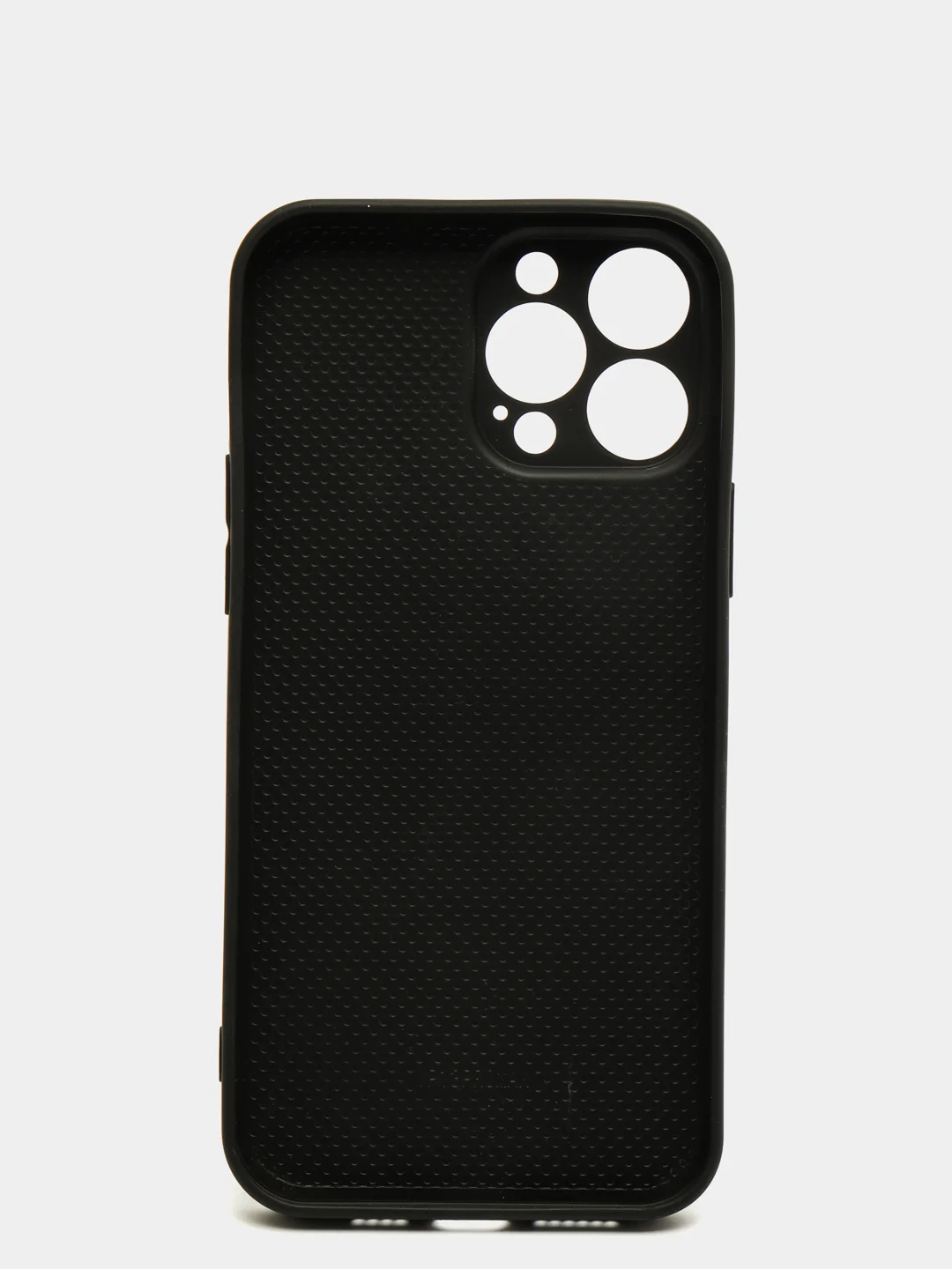 Черный чехол силиконовый со стеклянной панелью для iPhone 13 Pro Max