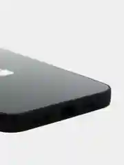 Черный чехол силиконовый со стеклянной панелью для iPhone 13 Pro Max