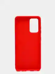 Красный чехол силиконовый матовый для Samsung A52