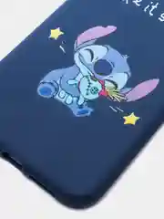 Индиго чехол силиконовый мультфильм "Стич" матовый на телефон для iPhone 6s 7/8 Plus XR 11