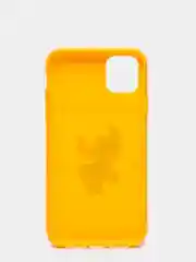 Желтый чехол силиконовый мультфильм "Стич" матовый на телефон для iPhone 6s 7/8 Plus XR 11