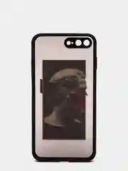 Тёмно-серый чехол с принтом "Арт" на iPhone 7/ 8 plus/ XR / XS/ 11/ 12 pro/ 13, пластиковый