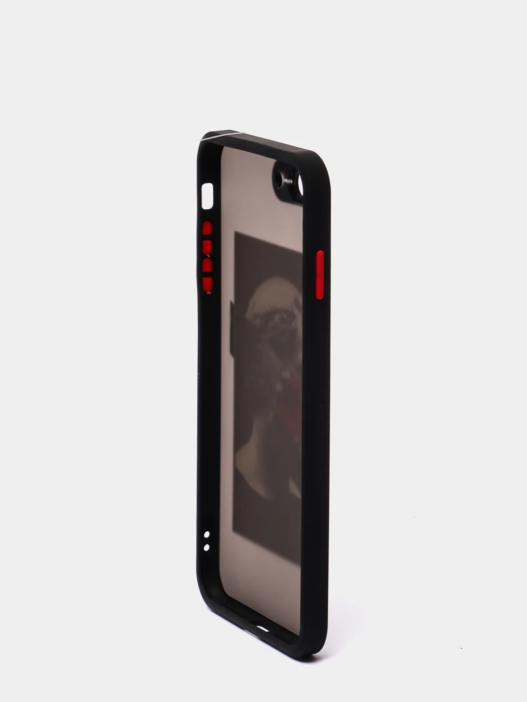 Тёмно-серый чехол с принтом "Арт" на iPhone 7/ 8 plus/ XR / XS/ 11/ 12 pro/ 13, пластиковый