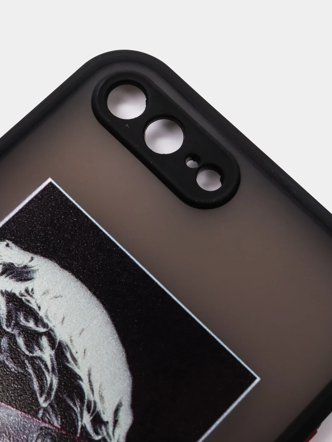 Тёмно-серый чехол с принтом "Арт" на iPhone 7/ 8 plus/ XR / XS/ 11/ 12 pro/ 13, пластиковый