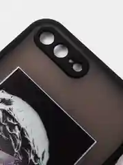 Тёмно-серый чехол с принтом "Арт" на iPhone 7/ 8 plus/ XR / XS/ 11/ 12 pro/ 13, пластиковый