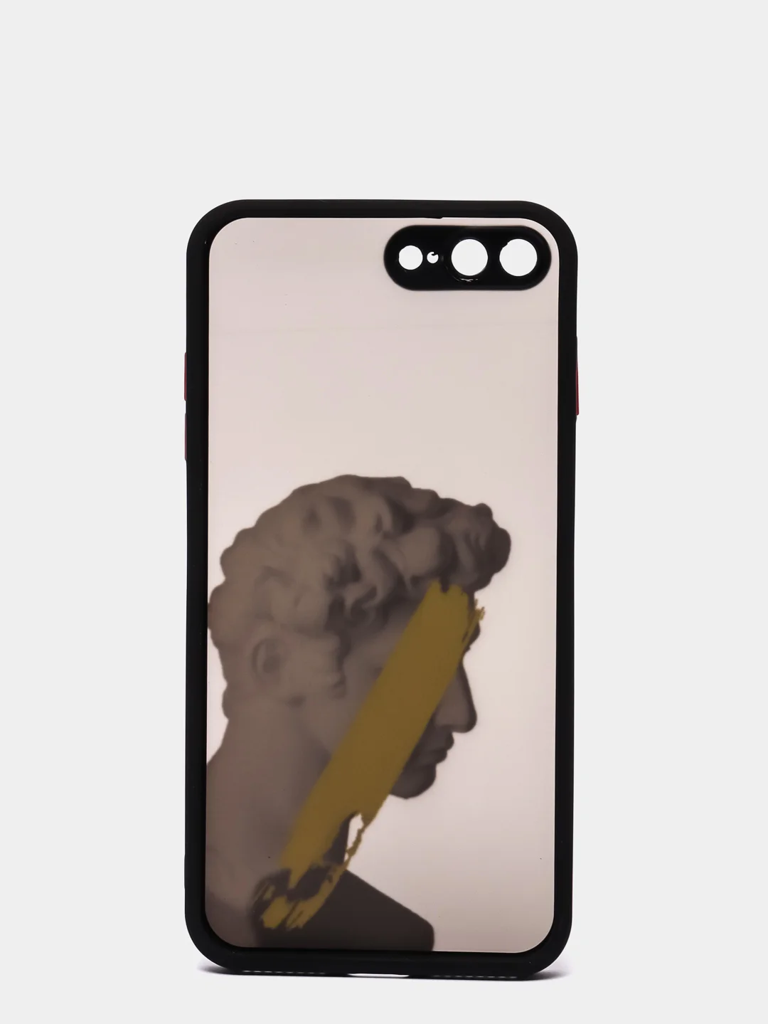 Приглушённый хаки чехол с принтом "Арт" на iPhone 7/ 8 plus/ XR / XS/ 11/ 12 pro/ 13, пластиковый