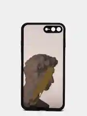 Приглушённый хаки чехол с принтом "Арт" на iPhone 7/ 8 plus/ XR / XS/ 11/ 12 pro/ 13, пластиковый