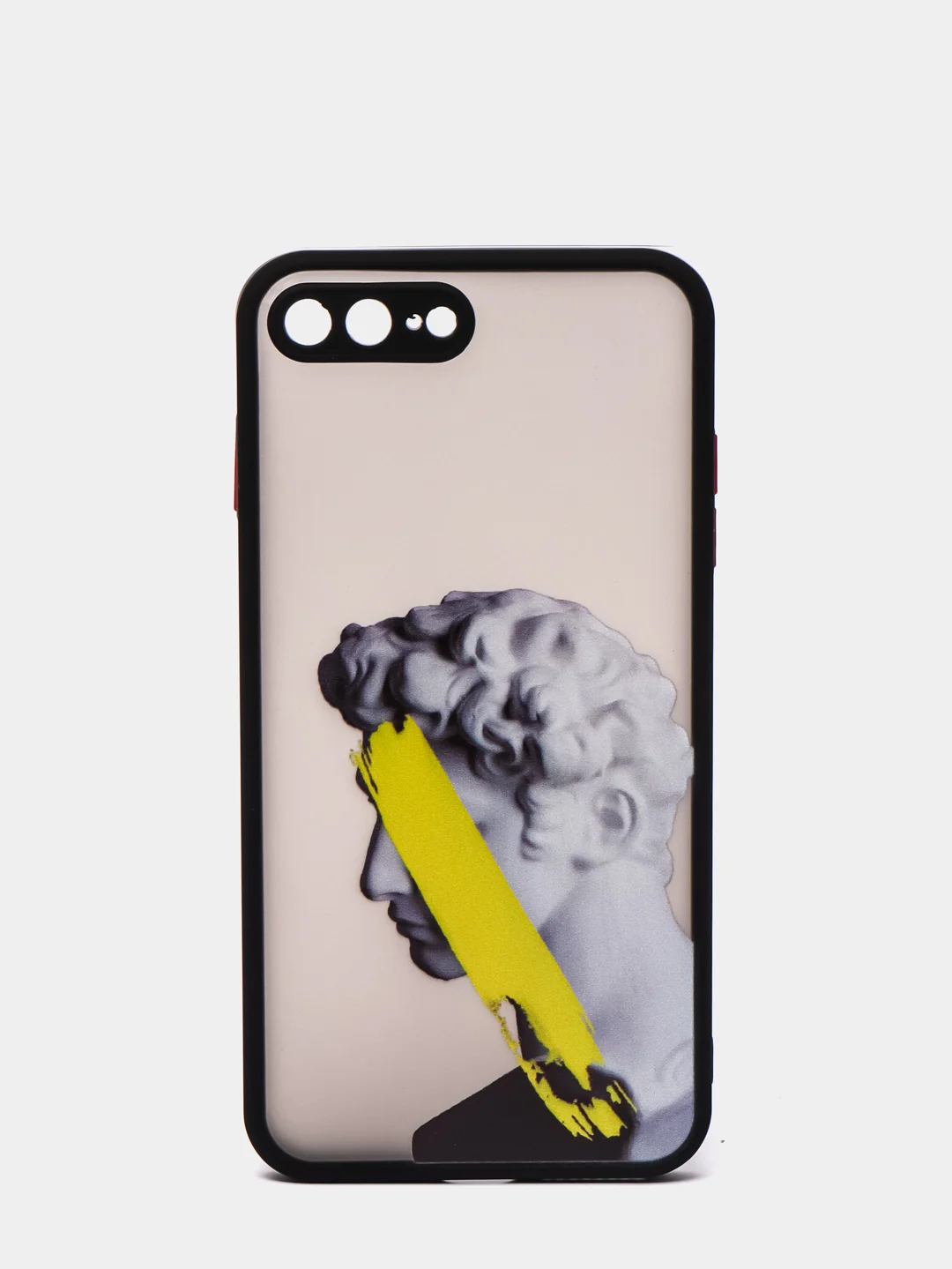 Приглушённый хаки чехол с принтом "Арт" на iPhone 7/ 8 plus/ XR / XS/ 11/ 12 pro/ 13, пластиковый