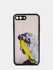 Приглушённый хаки чехол с принтом "Арт" на iPhone 7/ 8 plus/ XR / XS/ 11/ 12 pro/ 13, пластиковый