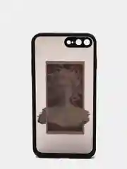 Угольный чехол с принтом "Арт" на iPhone 7/ 8 plus/ XR / XS/ 11/ 12 pro/ 13, пластиковый