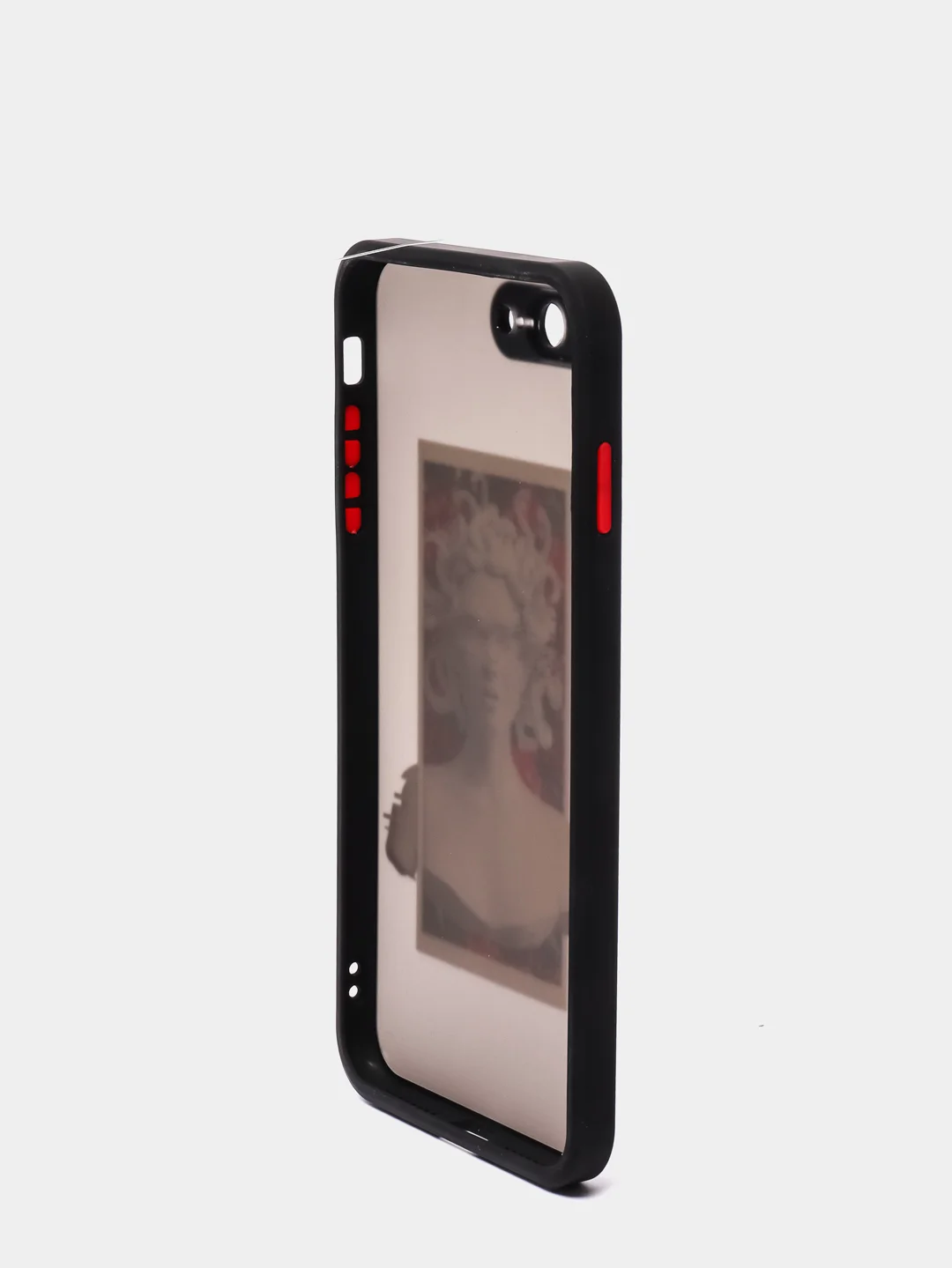 Угольный чехол с принтом "Арт" на iPhone 7/ 8 plus/ XR / XS/ 11/ 12 pro/ 13, пластиковый