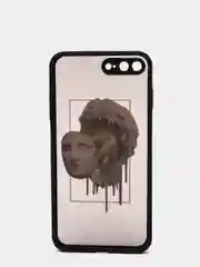 Песочный хаки чехол с принтом "Арт" на iPhone 7/ 8 plus/ XR / XS/ 11/ 12 pro/ 13, пластиковый