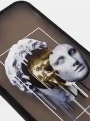 Песочный хаки чехол с принтом "Арт" на iPhone 7/ 8 plus/ XR / XS/ 11/ 12 pro/ 13, пластиковый