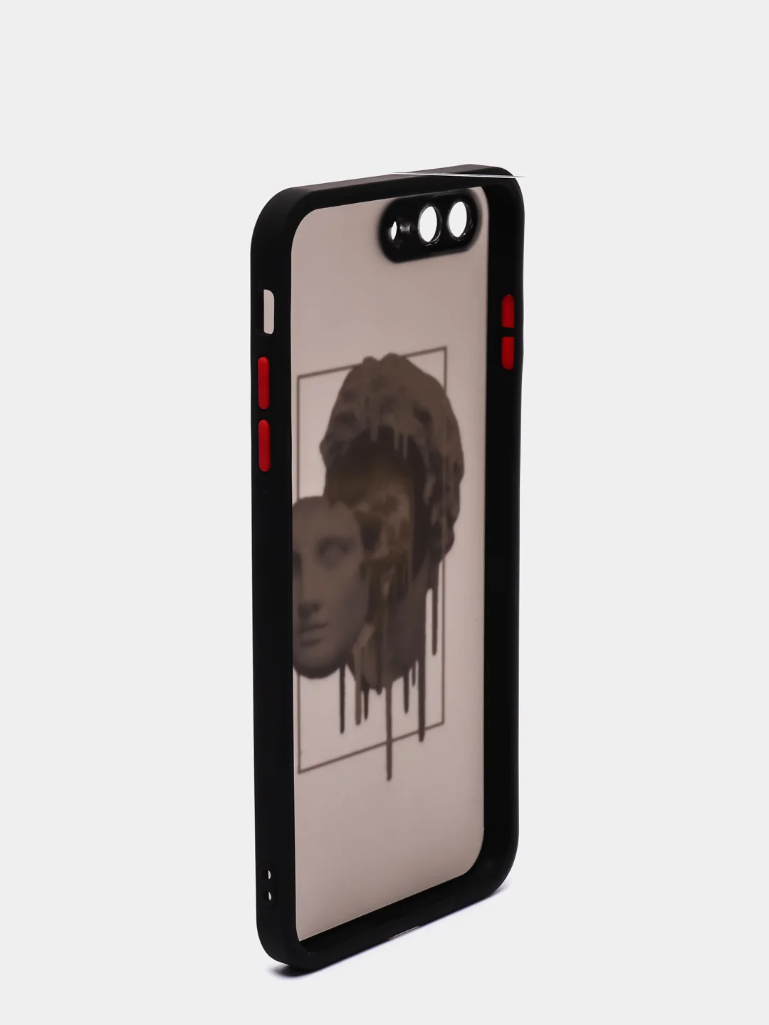 Песочный хаки чехол с принтом "Арт" на iPhone 7/ 8 plus/ XR / XS/ 11/ 12 pro/ 13, пластиковый