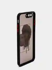 Песочный хаки чехол с принтом "Арт" на iPhone 7/ 8 plus/ XR / XS/ 11/ 12 pro/ 13, пластиковый