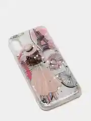 Кремовый чехол Apple iPhone X / Xs чехол силиконовый с рисунком