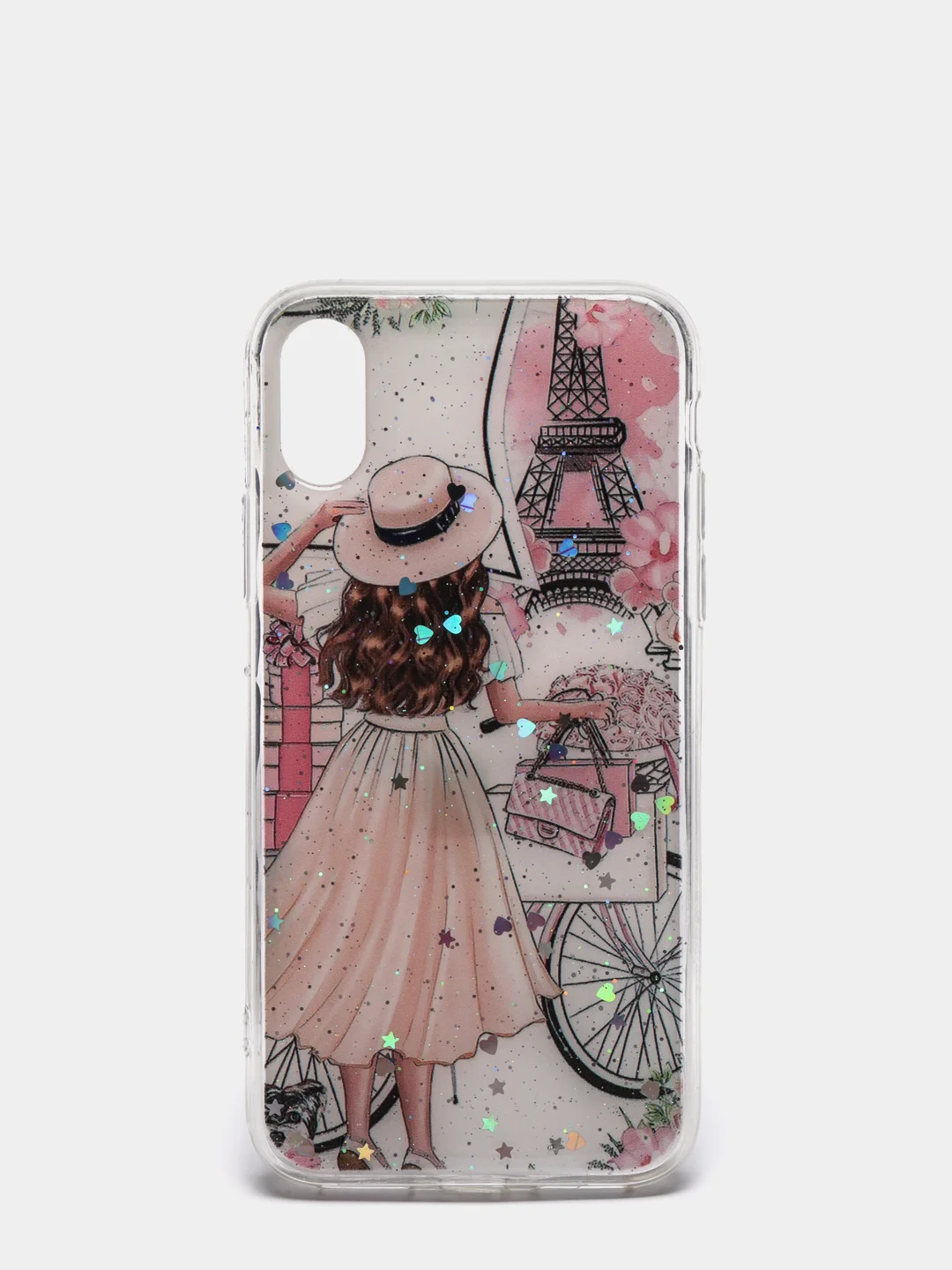 Кремовый чехол Apple iPhone X / Xs чехол силиконовый с рисунком