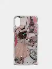 Кремовый чехол Apple iPhone X / Xs чехол силиконовый с рисунком