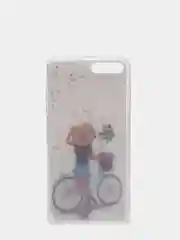 Коралловый меланж чехол Apple iPhone 6 / 6s, 7 / 8 / SE 2020 пластиковый с рисунком, со стразами Стрекоза