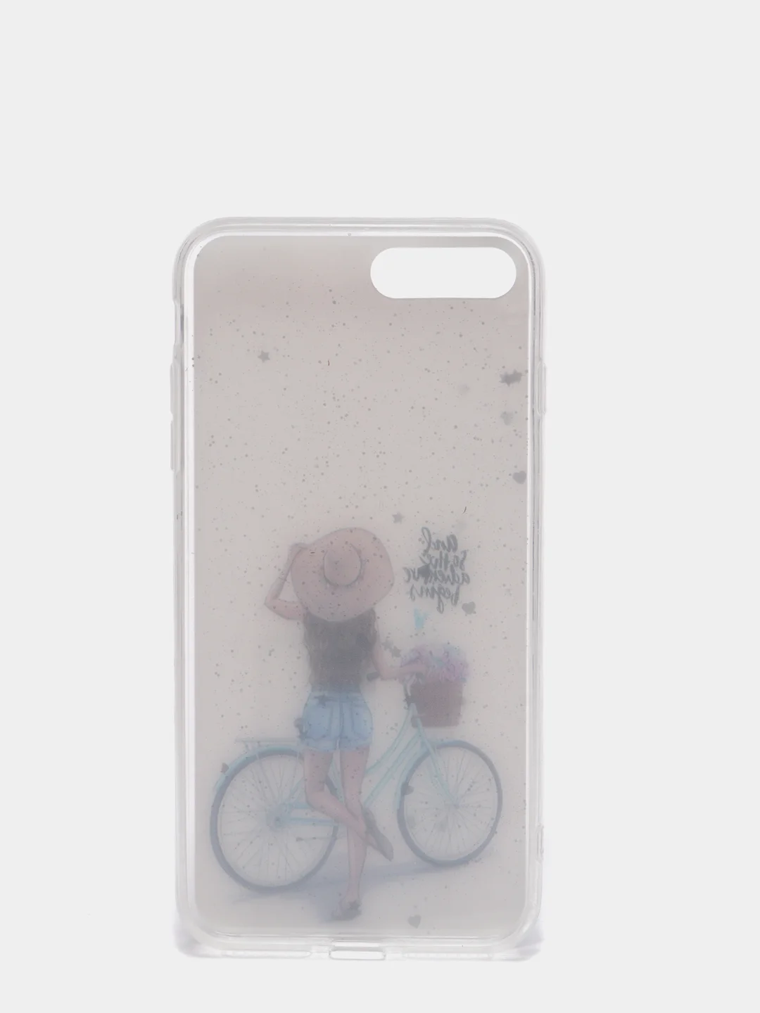 Коралловый чехол Apple iPhone 6 / 6s, 7 / 8 / SE 2020 пластиковый с рисунком, со стразами Стрекоза