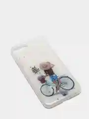 Коралловый чехол Apple iPhone 6 / 6s, 7 / 8 / SE 2020 пластиковый с рисунком, со стразами Стрекоза